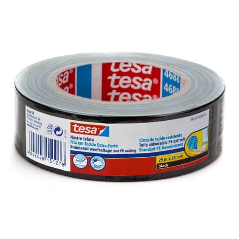 Nastro adesivo tesa TELATO 38 mm x 25 m nero 56359-00000-00